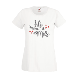 Печать на футболке Mrs & Mr, Печать на футболках, чашках, кепках. Индивидуальный дизайн