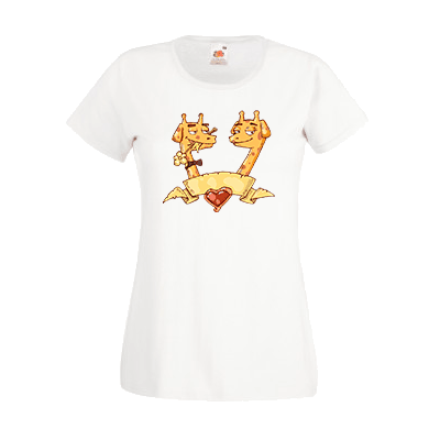 Печать на футболке Жирафы, Печать на футболках, чашках, кепках. Индивидуальный дизайн