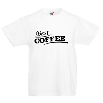 Печать на футболке Лучший кофе, Печать на футболках, чашках, кепках. Индивидуальный дизайн