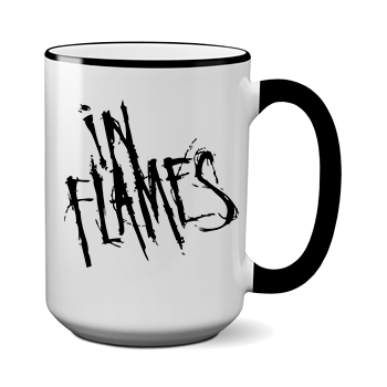 Печать на чашке In Flames, Печать на футболках, чашках, кепках. Индивидуальный дизайн