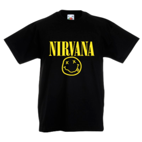 Печать на футболке Nirvana, Печать на футболках, чашках, кепках. Индивидуальный дизайн