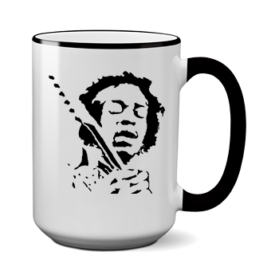 Печать на чашке Jimi Hendrix, Печать на футболках, чашках, кепках. Индивидуальный дизайн