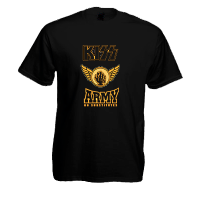 Печать на футболке Kiss Army, Печать на футболках, чашках, кепках. Индивидуальный дизайн