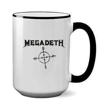 Печать на чашке Megadeth, Печать на футболках, чашках, кепках. Индивидуальный дизайн