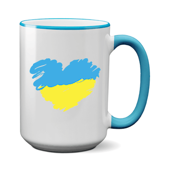 Печать на чашке Украина, Печать на футболках, чашках, кепках. Индивидуальный дизайн