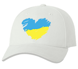 Печать на кепке промо Украина, Печать на футболках, чашках, кепках. Индивидуальный дизайн