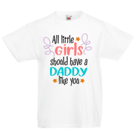 Печать на футболке Лучший папа для девочек, Печать на футболках, чашках, кепках. Индивидуальный дизайн