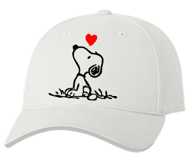 Печать на кепке промо Собачка, Печать на футболках, чашках, кепках. Индивидуальный дизайн