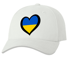 Печать на кепке промо Украина, Печать на футболках, чашках, кепках. Индивидуальный дизайн