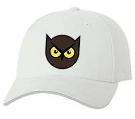 Печать на кепке промо Злая сова, Печать на футболках, чашках, кепках. Индивидуальный дизайн