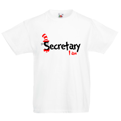 Друк на футболці Я секретар, Друк на футболках, чашці, кепці. Індивідуальний дизайн