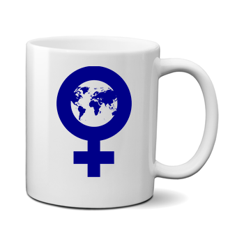 Друк на чашці Жіночій світ, Друк на футболках, чашці, кепці. Індивідуальний дизайн