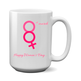 Печать на чашке women's day, Печать на футболках, чашках, кепках. Индивидуальный дизайн
