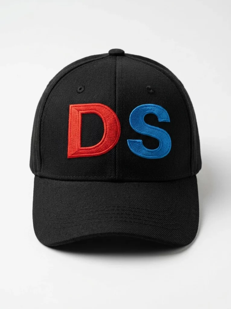 Черная кепка с вышивкой DS